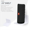 3.5” Small Floating Shelf Speaker &amp; Camera Stand, Self Adhesive, No Screws Wall Mount For Cameras Baby Monitors Webcams