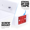 6.5&quot; Corner Shelf Mount for Speakers, Cameras, Baby Monitors, Plants, Books Electronics, Collectibles &amp; More, Adhesive &amp; Screw In Floating Shelves
