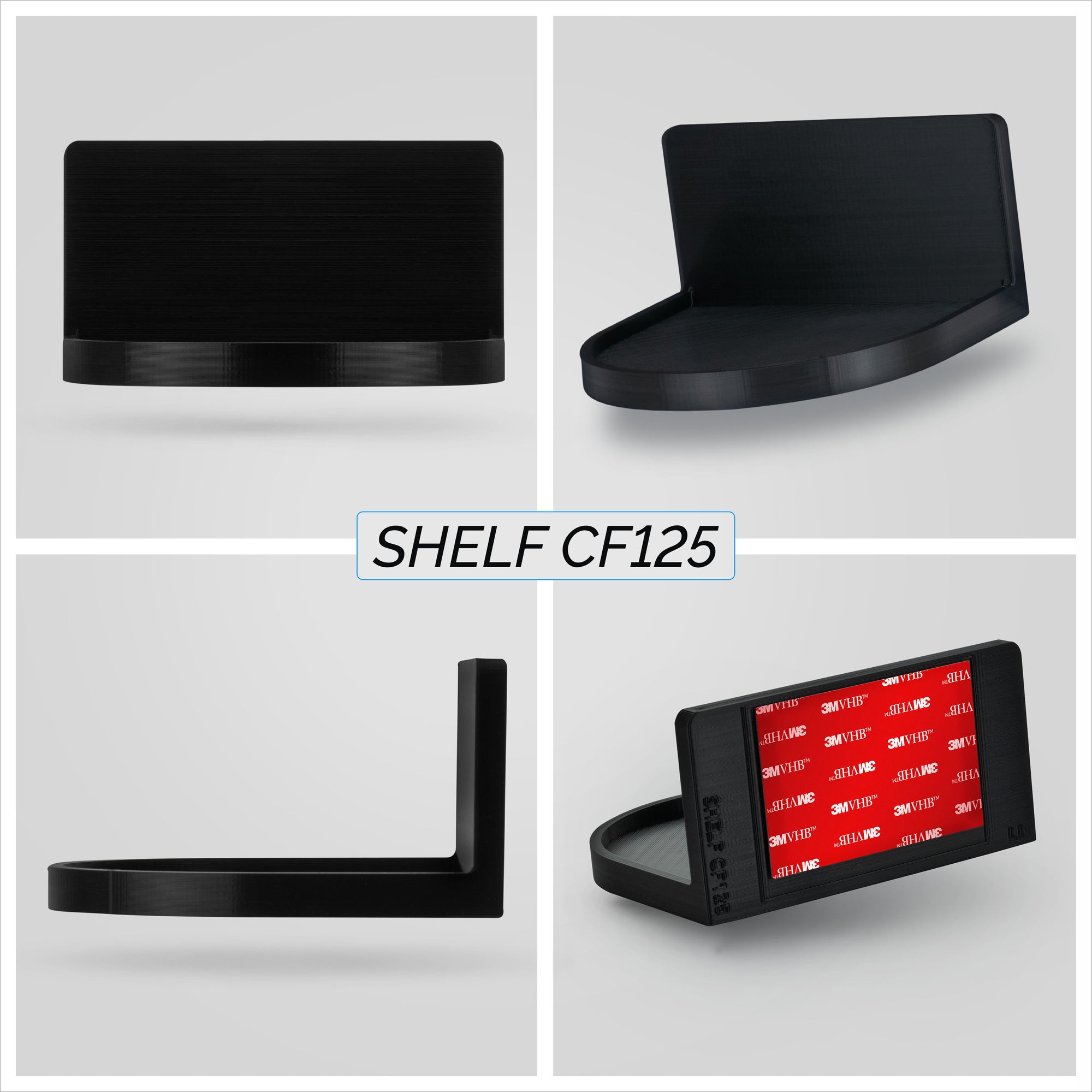 4.6&quot; Round Baby Monitor Wall Mount Shelf, Adhesive &amp; Easy to Install, Also for Cameras, Speakers, Decor, Toys, Bedroom, Wifi Routers, Kitchen, Cable Box &amp; More