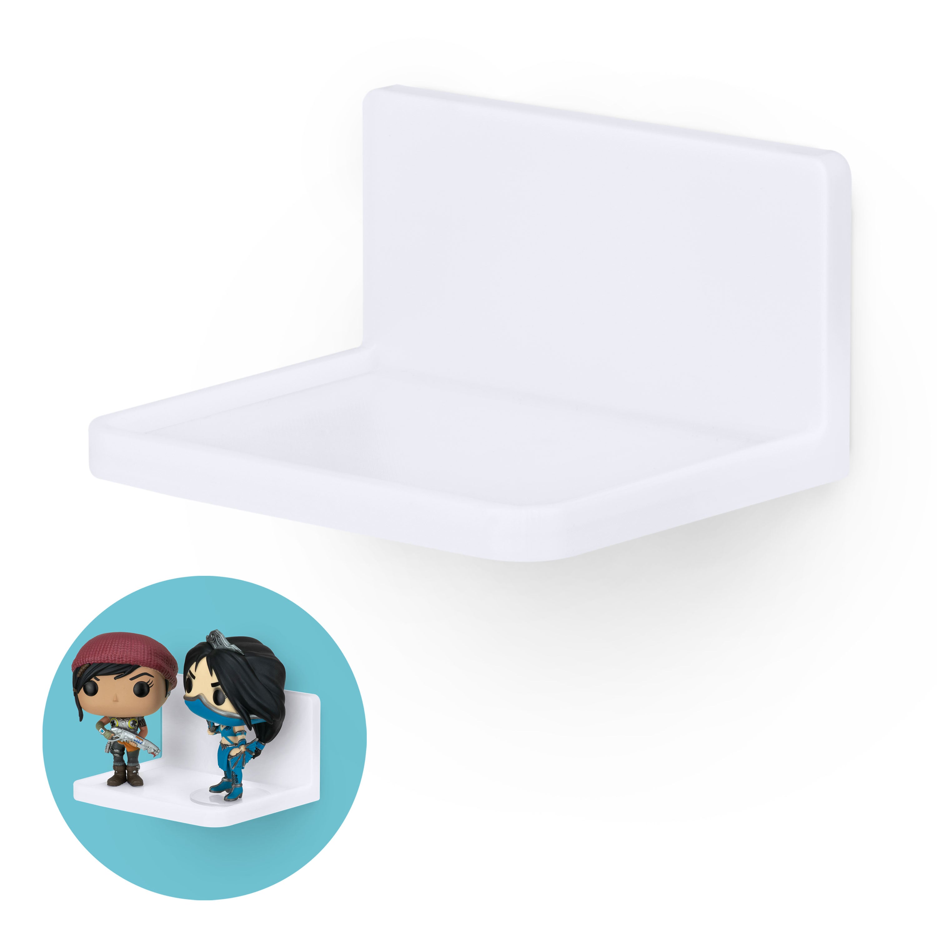 Small Adhesive Corner Floating Shelf for Security Cameras, Baby Monito -  Brainwavz Audio