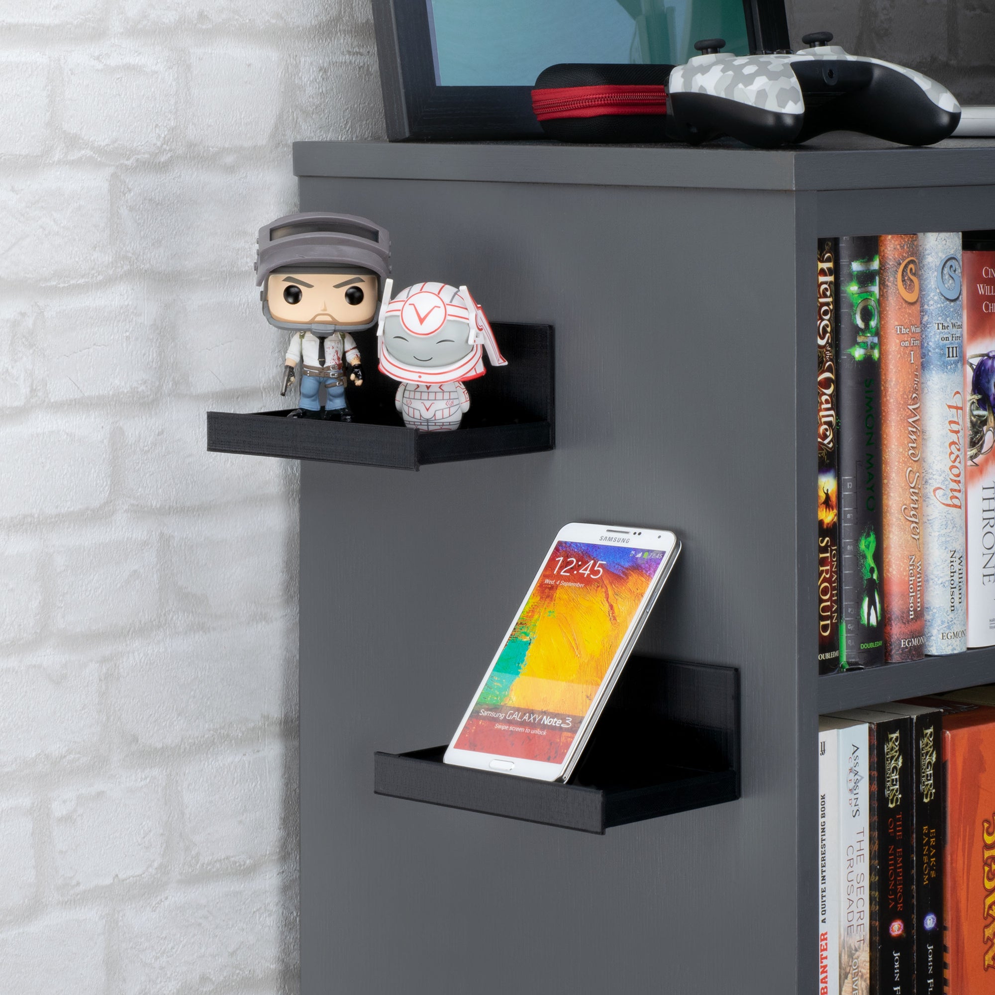 5.4&quot; Adhesive Wide Floating Shelf (180) for Security Cameras, Baby Monitors, Speakers, Plants &amp; More (139mm x 96mm / 5.4” x 3.7”)