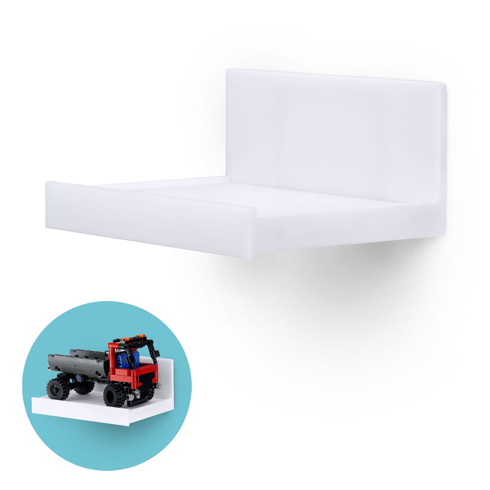 5.4" Adhesive Wide Floating Shelf (180) for Security Cameras, Baby Monitors, Speakers, Plants & More (139mm x 96mm / 5.4” x 3.7”)