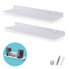 2-Pack 19.5&quot; Floating Universal Metal Wall Shelf for Books, Organizer, Speakers, Plants, Cameras, Books, Decor Display, Storage, Routers &amp; More