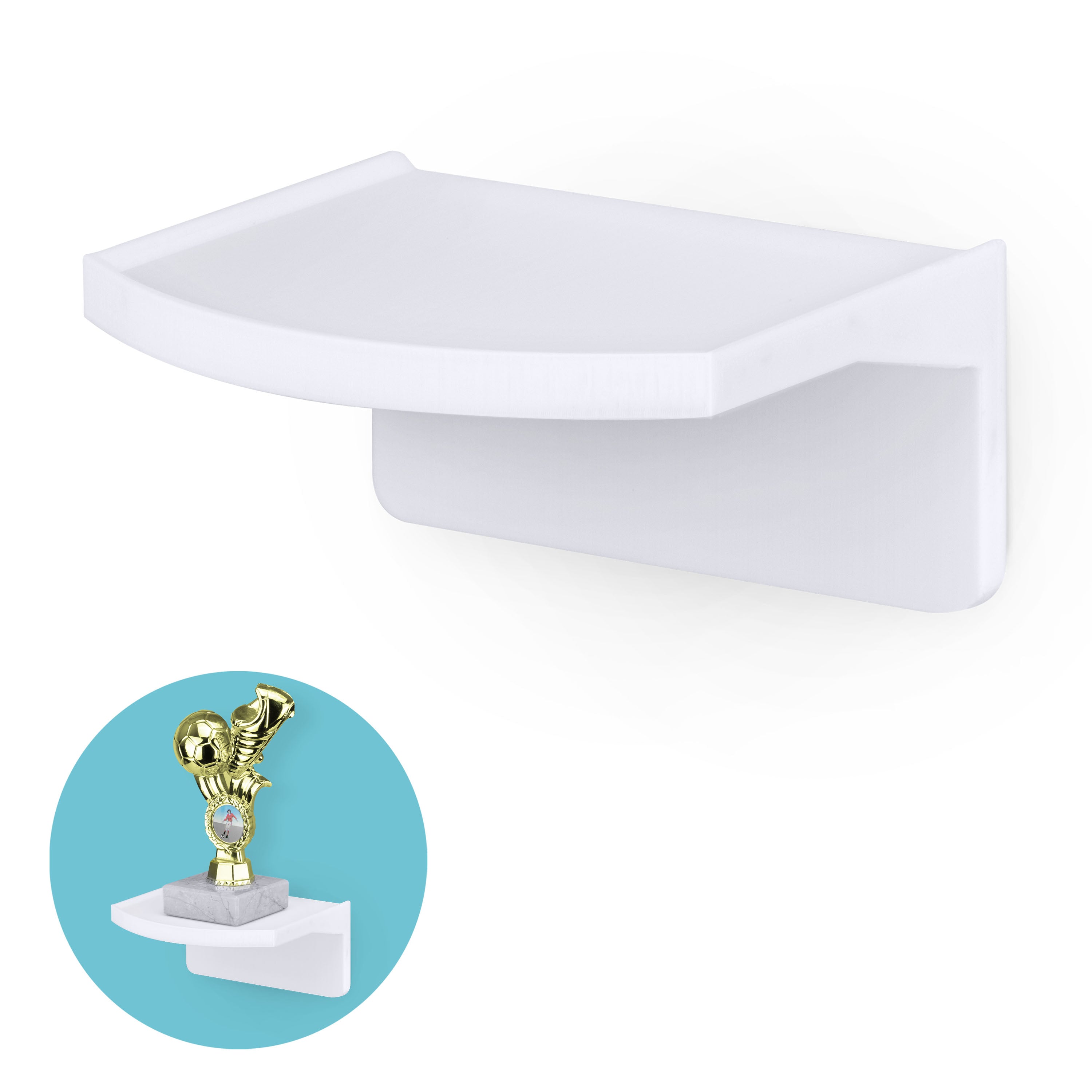 Small Metal Corner Shelf For Security Cameras, Baby Monitors, Speakers...