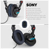 Protetores auriculares premium de reposição SONY MDR-7506 - Também adequados para fones de ouvido V6, CD900ST (PU)