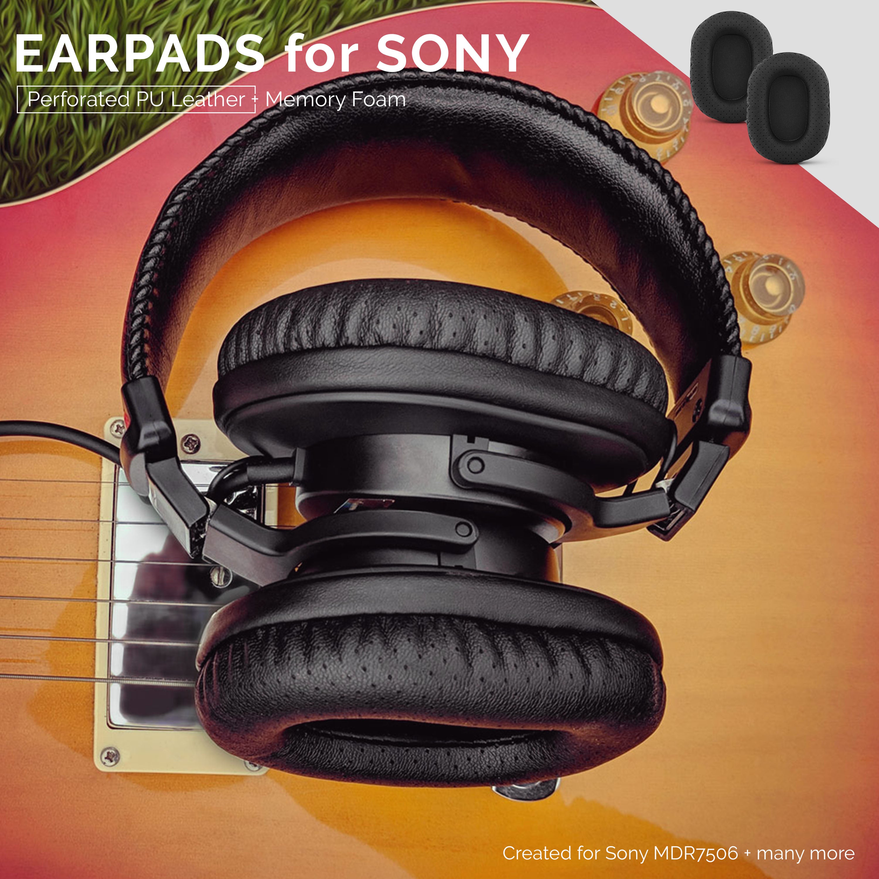 Headphone Covers Wicked Cushions Ear Pads For Sony MDR 7506/V6