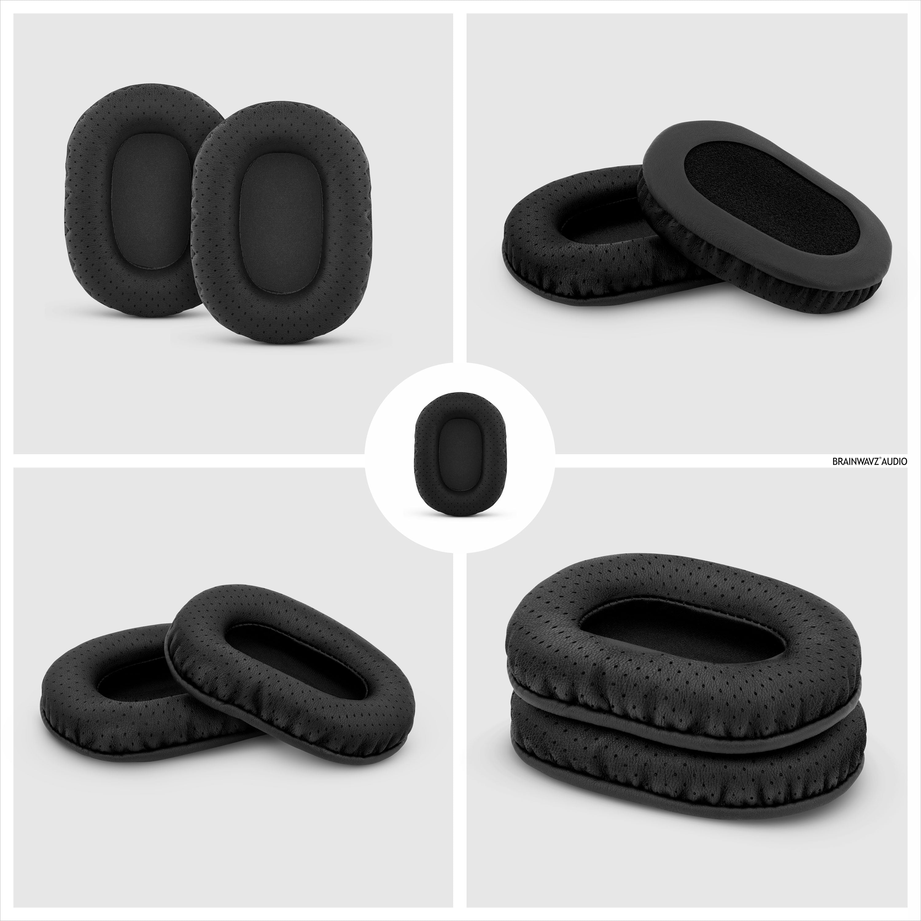 Accesorio auriculares - Almohadillas negras para auriculares Sony MDR-7506  / V6 / CD 900ST. INF, negro