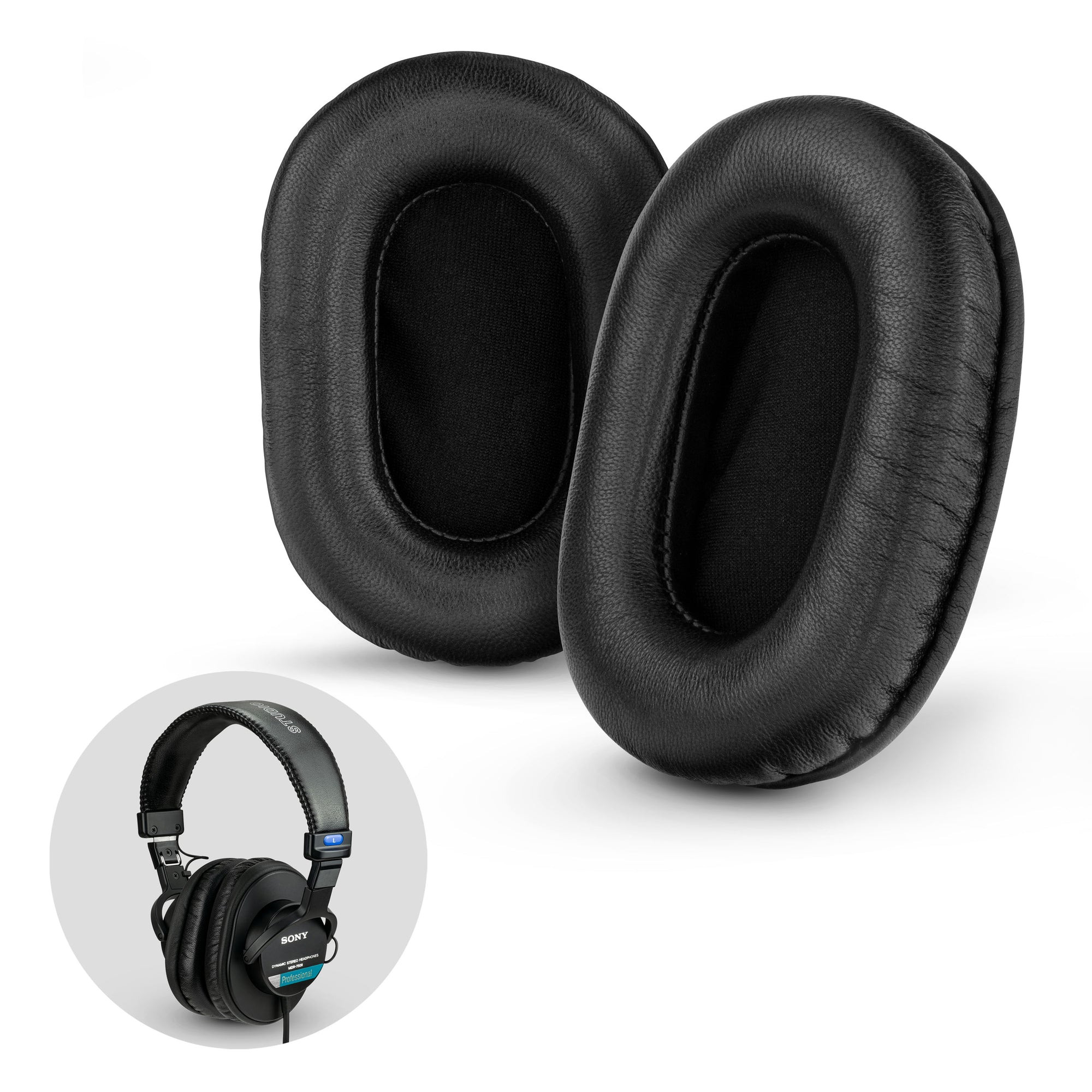 SONY MDR-7506 SHEEPSKIN Leather Replacement Premium Earpads - Also Suitable for V6, CD900ST Headphones