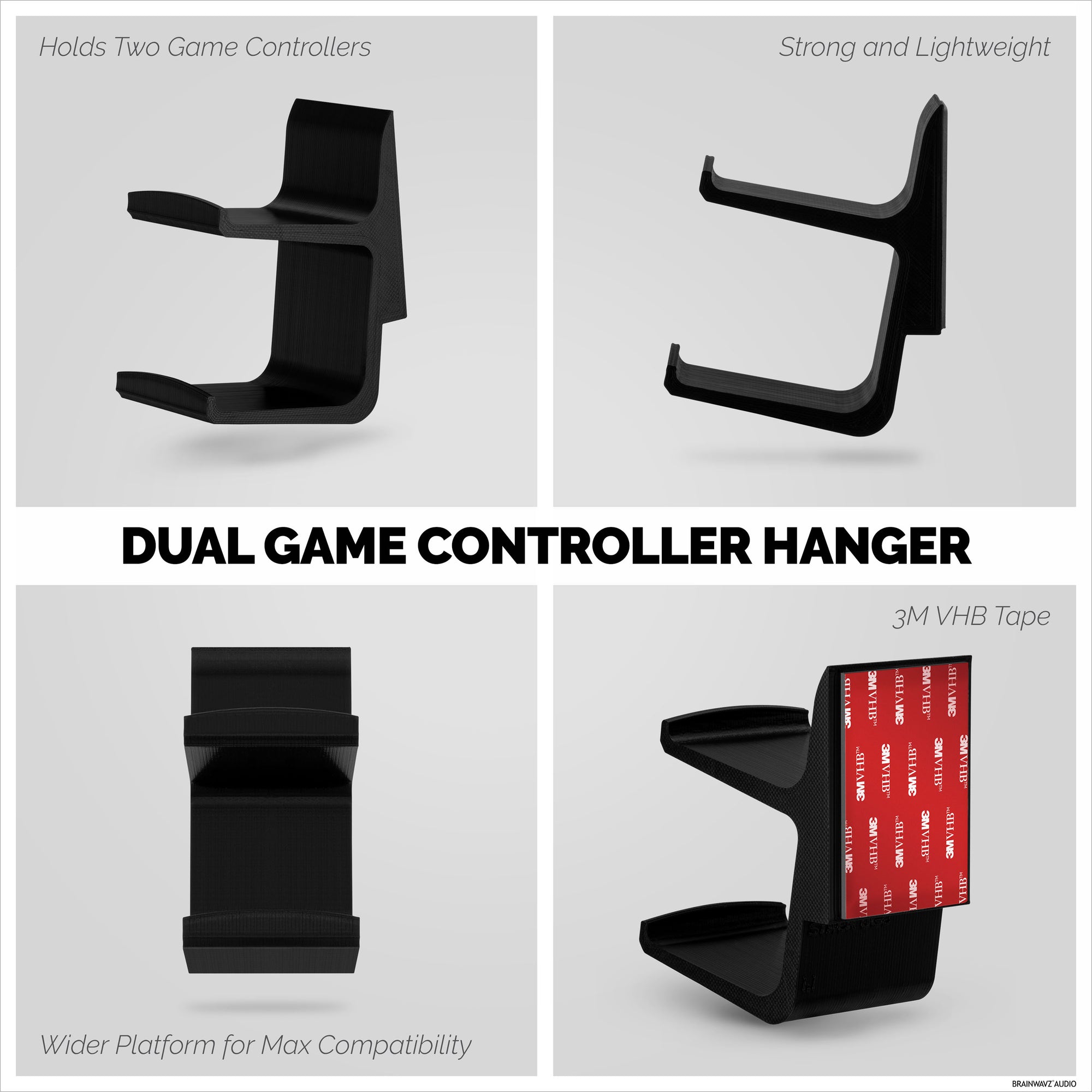 The Stack - Dual Universal Game Controller Wall Mount - Suitable for Xbox, PS5/PS4 &amp; More