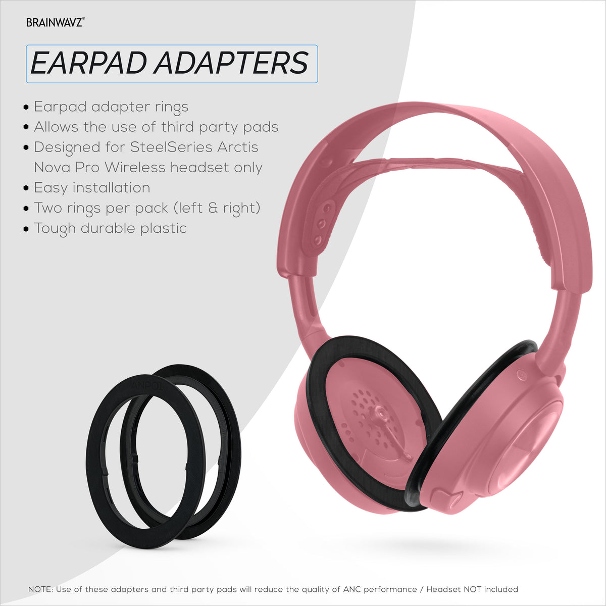 thumbnail image 2 of SOULWIT Replacement Earpads For SteelSeries Arctis 1/3/5/Arctis 7/7 /7P/7P / 7X/7X /9/9X/Pro/Prime(Do Not Fit Any Arctis Nova) Headset, Ear Pads Cushions With High-Density Foam - Coffee 2 of 9