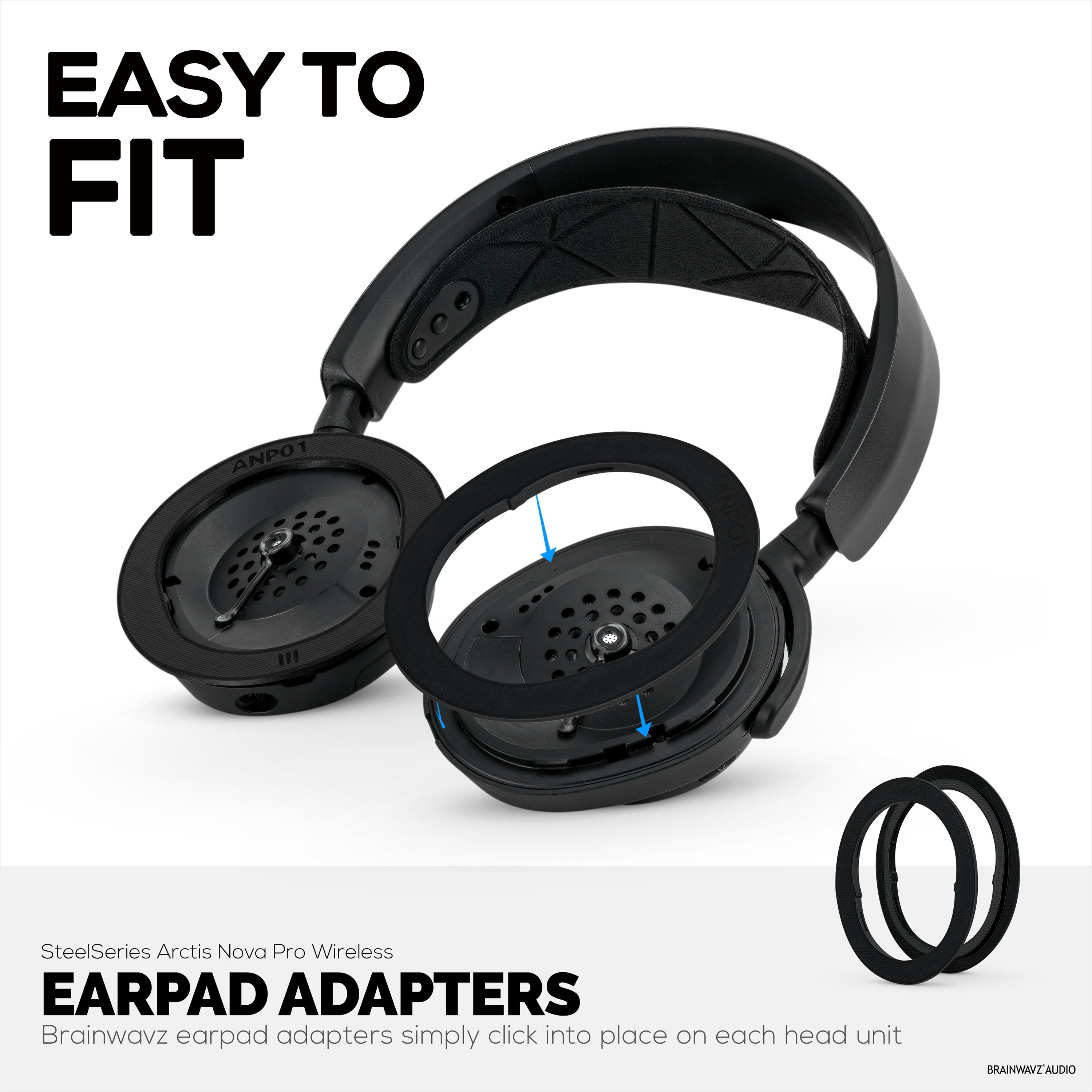 Earpads Adapter Ring For Steelseries Arctis Nova Pro Wireless Gaming H -  Brainwavz Audio