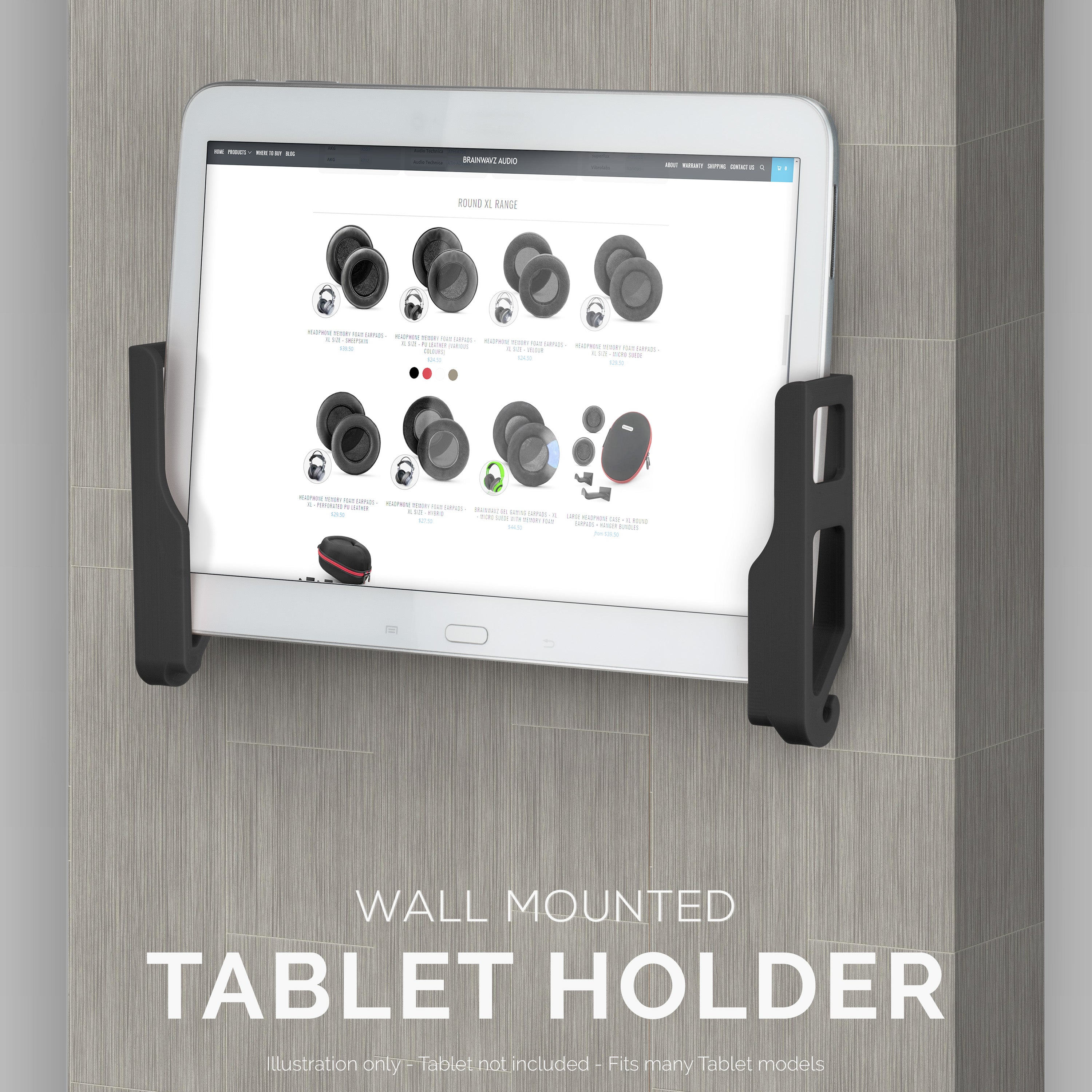 Adhesive Universal Tablet Phone Wall Mount Suitable for