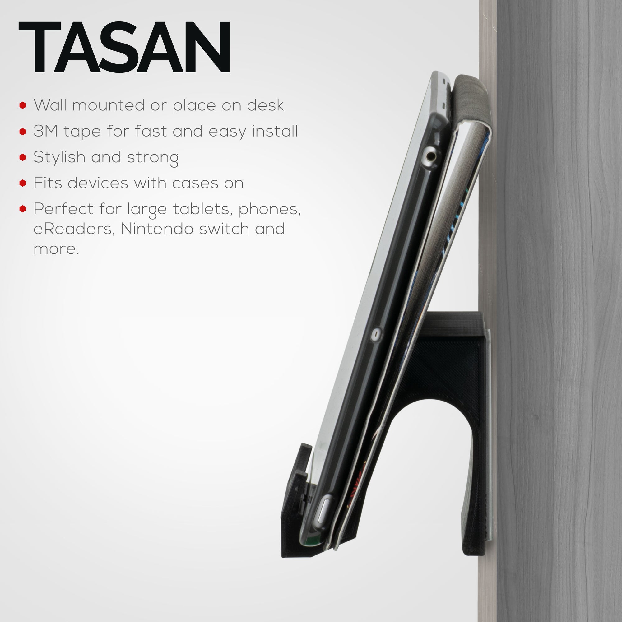 Tasan Desktop &amp; Wall Mounted Phone and Tablet Stand