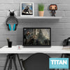 Titan - سماعة رأس سطح المكتب وشماعات تحكم الألعاب - Xbox ، PS5 / PS4 ، حامل لوحة ألعاب الكمبيوتر العالمي ، بدون براغي أو فوضى