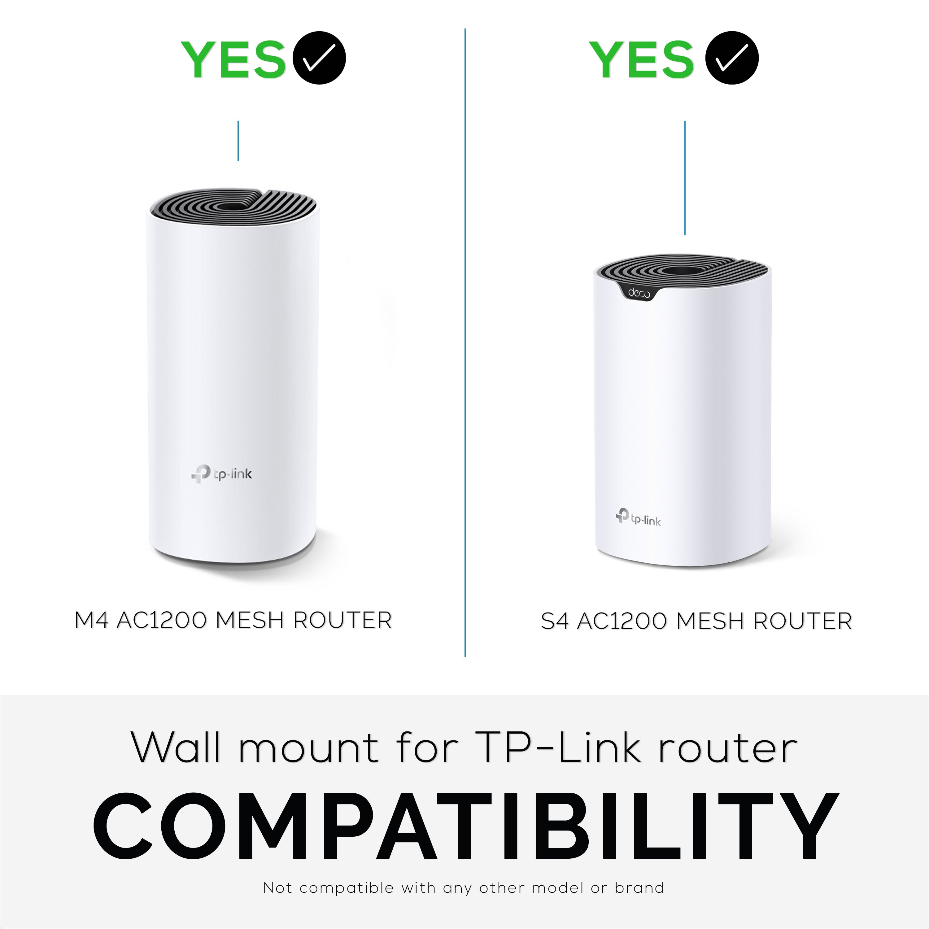 TP-link Deco M4 & S4 Adhesive Wall Mount Holder - No Screws, Easy