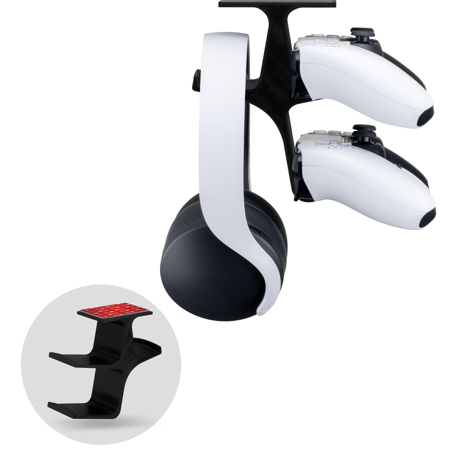 The Treo - Under Desk Dual Controller & Headphone Hanger