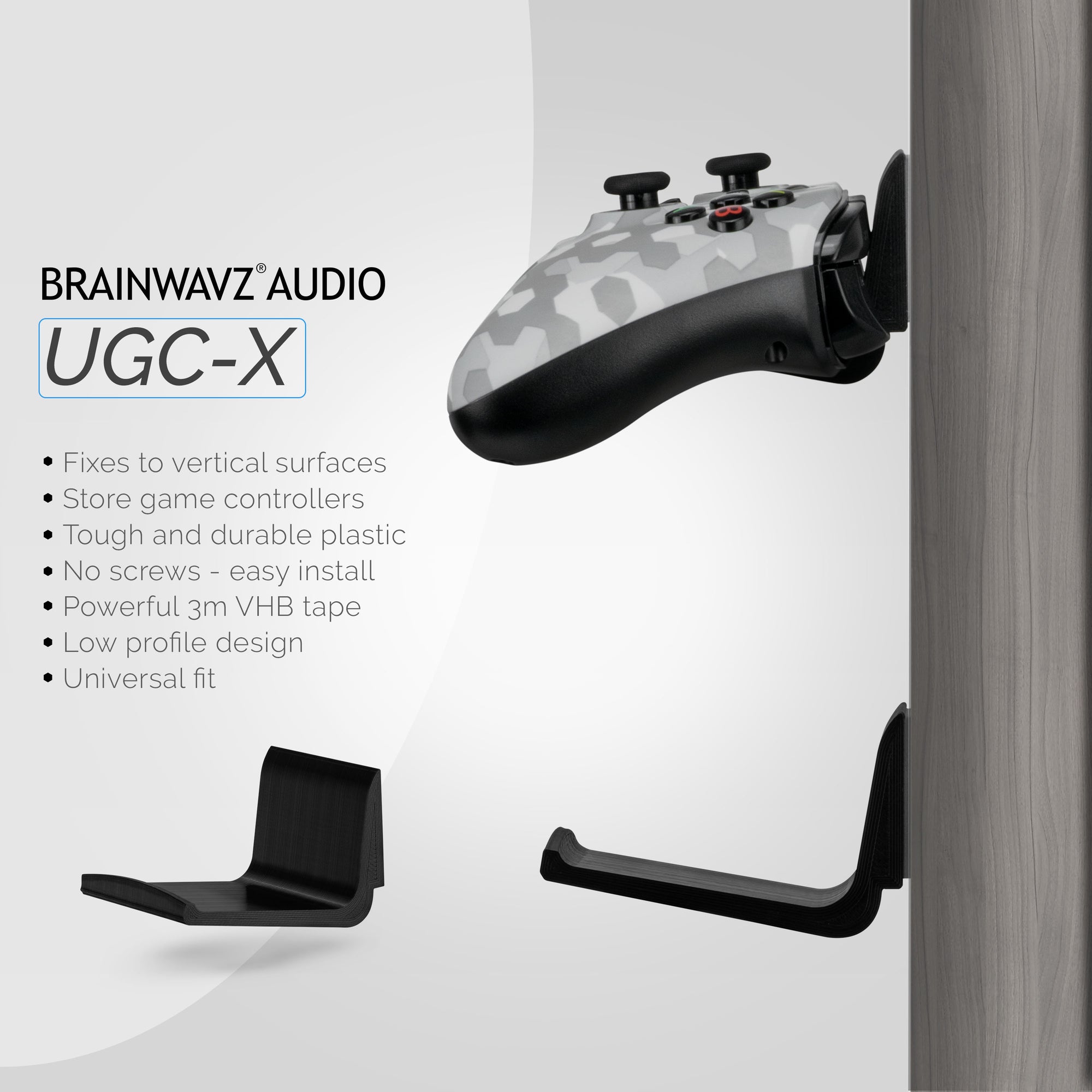 UGC-X (2 Pack) Universal Game Controller Wall Mount - For Xbox, PS5/PS4, PC &amp; More