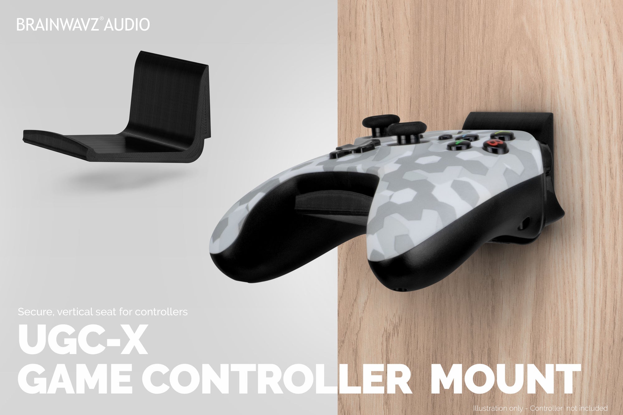UGC-X (2 Pack) Universal Game Controller Wall Mount - For Xbox, PS5/PS4, PC &amp; More