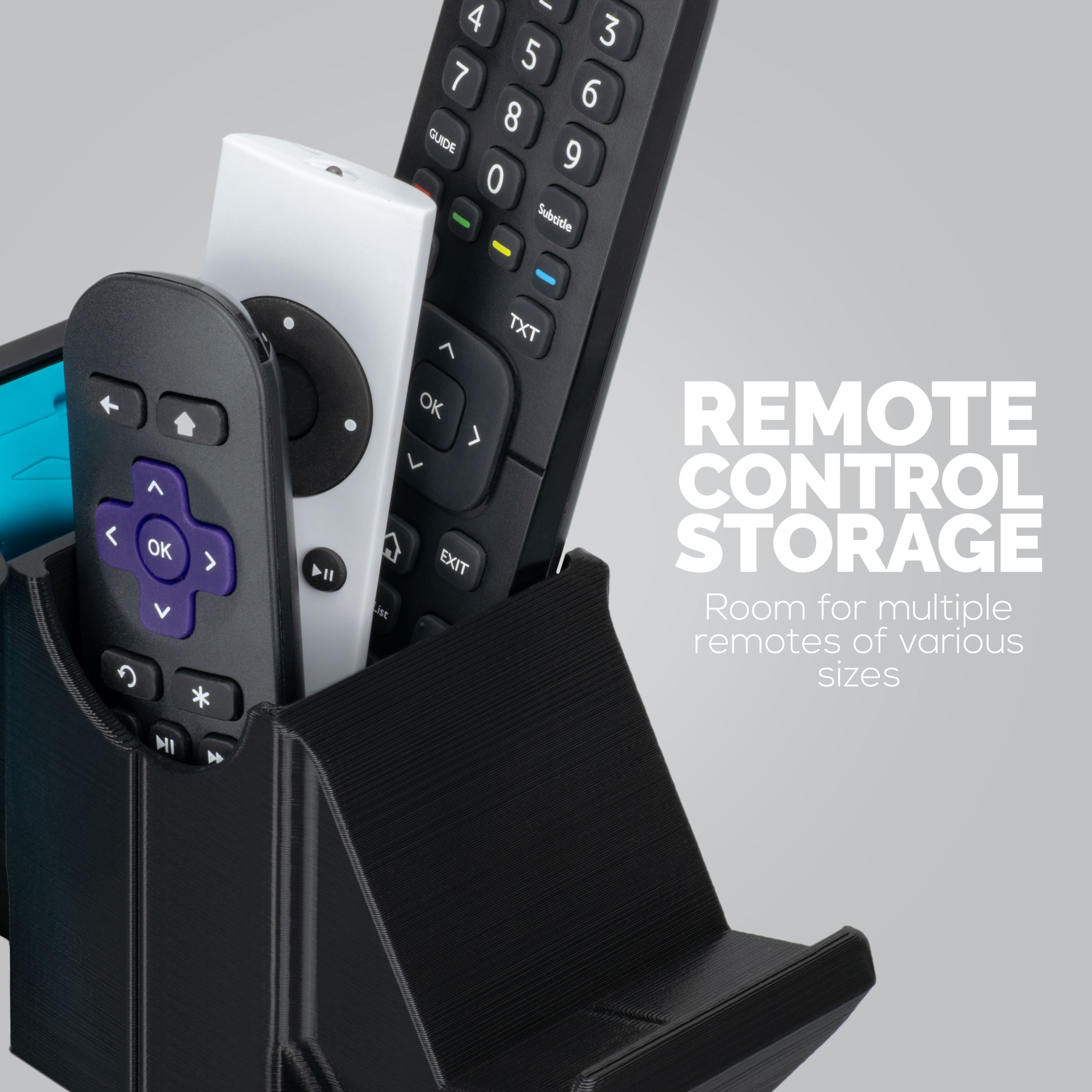 Multiple Remote Control Storage Dual Game Controller & TV Remote Control & Storage Desktop Holder ...