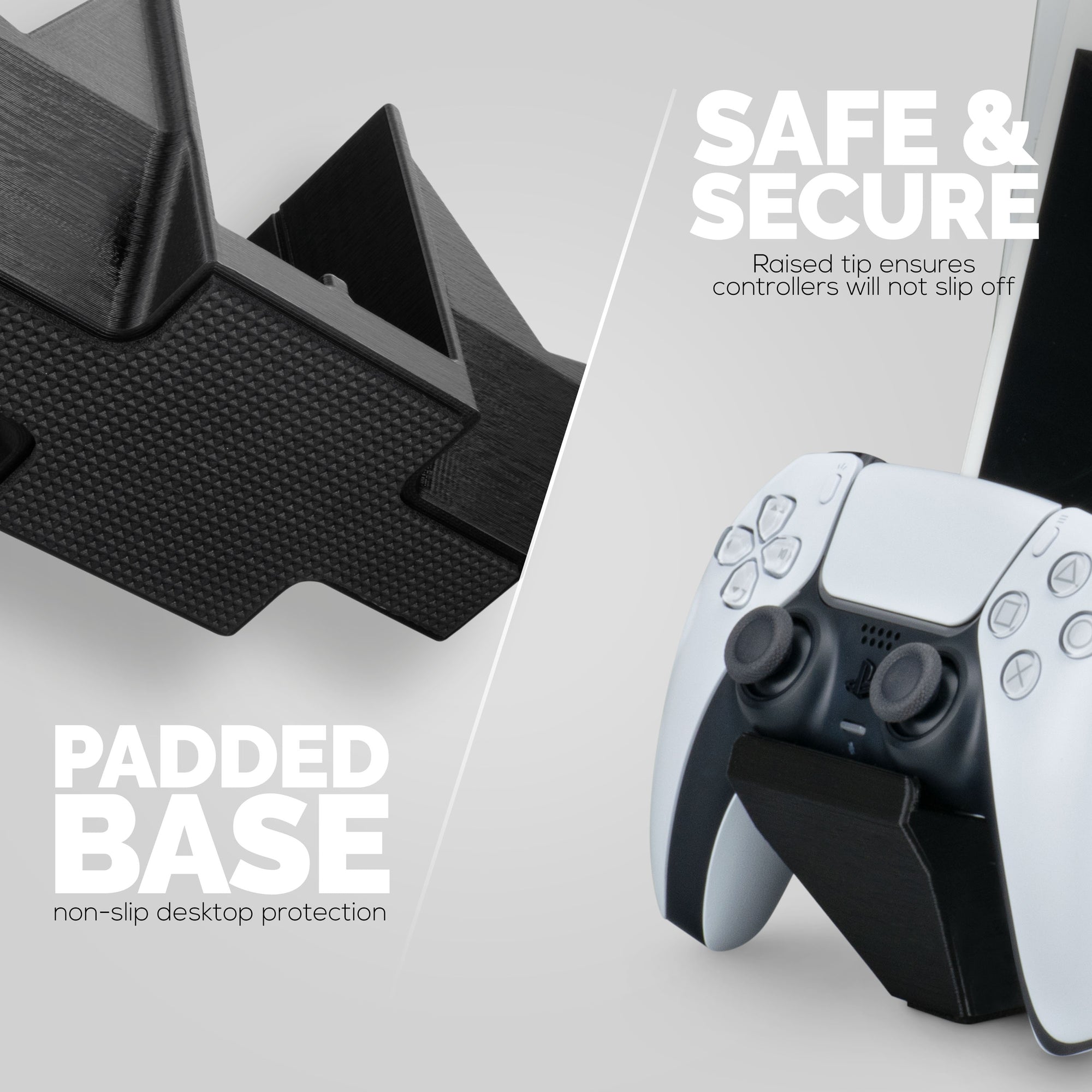 Dual Game Controller &amp; Tablet Phone Desktop Holder - Universal Design for most Gamepads &amp; Tablet, Reduce Clutter &amp; Stay Organized