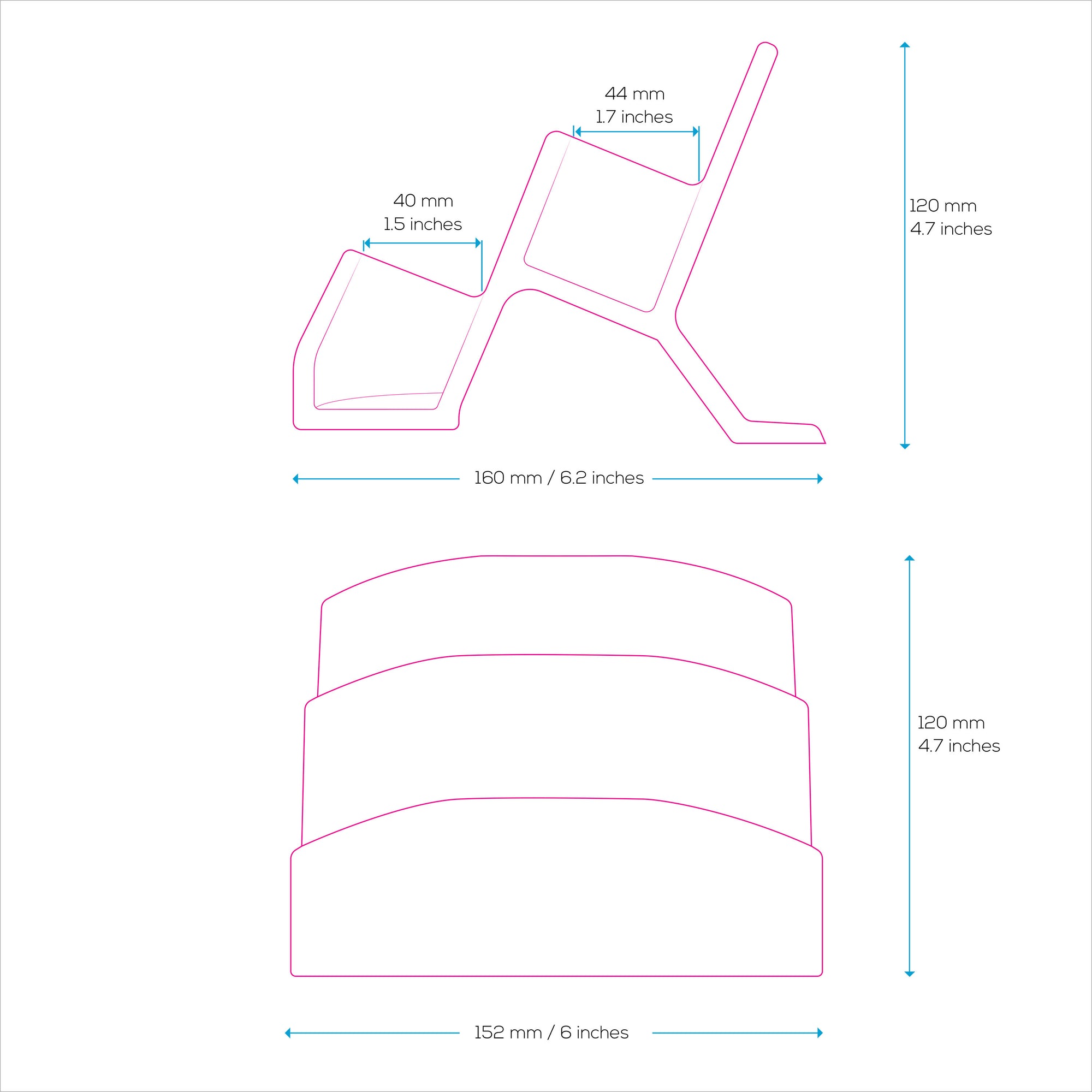 Dual Desktop Game Controller Holder Display Stand - Universal Design For Xbox One, Ps5, Ps4, Pc, Steelseries, Steam &amp; More - UGDS-06