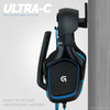Ultra-C: suporte para gancho de fone de ouvido com gancho para cabo