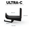 Ultra-C: soporte para colgar auriculares con gancho para cables