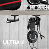 Ultra-J: Soporte para colgar auriculares debajo del escritorio con gancho para cables