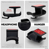 Ultra-J: Under Desk Headphone Hanger Holder with Cable Hook