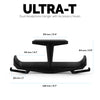 Ultra-T - Soporte doble para colgar auriculares debajo del escritorio