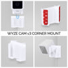 Support de montage d'angle Wyze Cam V3 et V4 - Support adhésif - Facile à installer