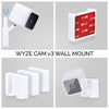 Wyze Cam V3 和 V4（3 件裝）黏性壁掛式支架 - 易於安裝，無螺絲且無雜亂